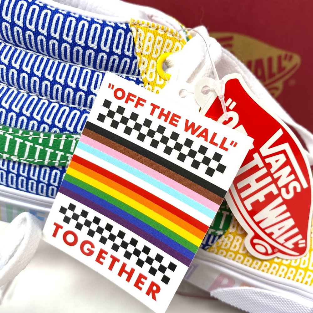 💖MEGA SALE💖VANS PRIDE LGBTQ+ Authentic Men’s Sneakers VN0A3WM33WJ Sk8-Mid - Picture 10 of 12
